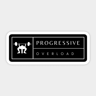 Progressive Overload Bench Press Sticker